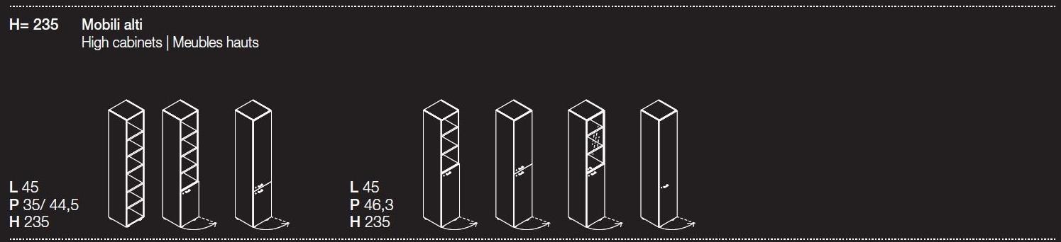 Las Mobili Модульный офисный книжный шкаф Contenitori universali evo sun-id-1510677 - Вид №7