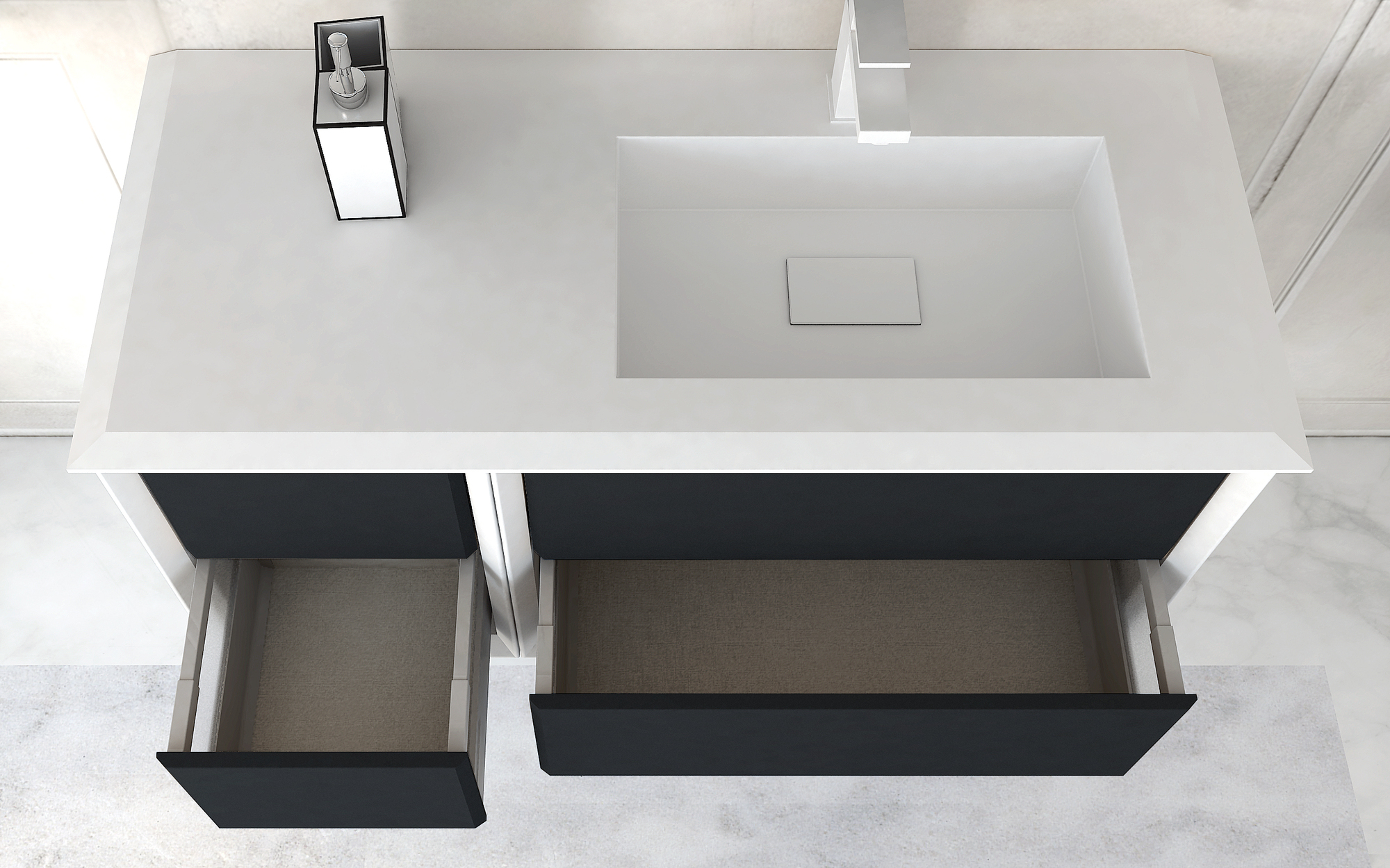 Мебель для ванной CEZARES BELLAGIO 105 Grafite - Вид №3