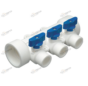 Коллектор 40х20х3 вых. син. TR-ТВ PROAQUA 271215