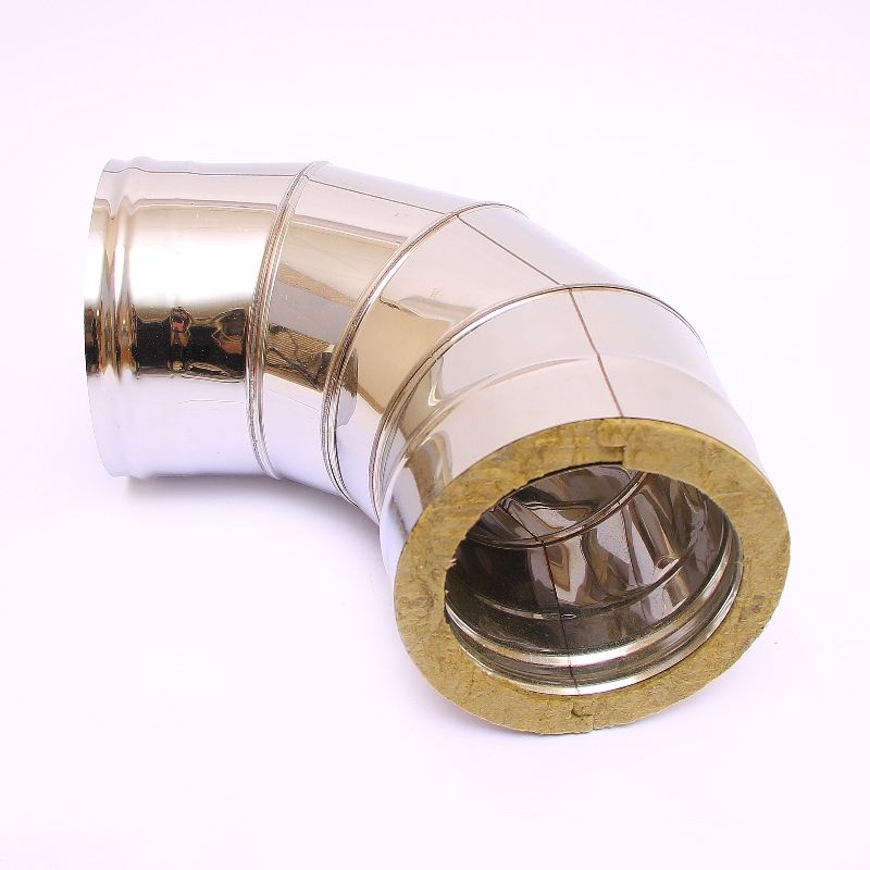 Сэндвич-колено 90" Ferrum Ф150х210 оцинкованная сталь (430/0,5мм) FD08150T4FC - Вид №1