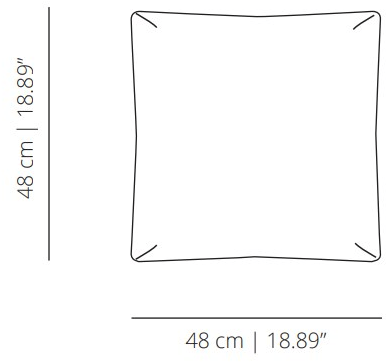 Viccarbe Квадратная подушка из гусиного пуха  Di48  - Вид №4