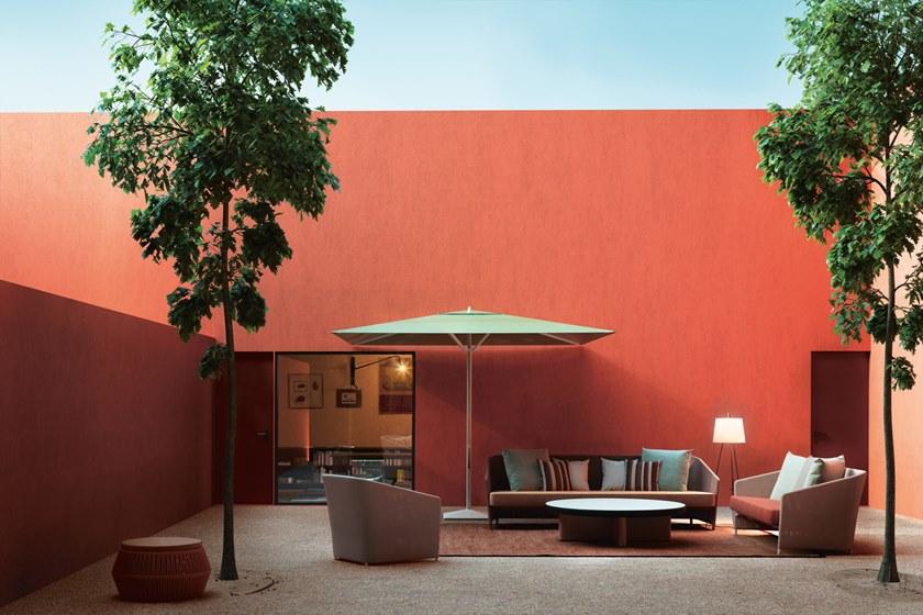 Kettal 2-местный садовый диван с тканевой обивкой Bitta lounge #70450-40 - Вид №1