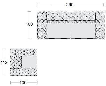 CTS SALOTTI Стеганое кресло с подлокотниками Elliot sun-id-1494493 - Вид №2