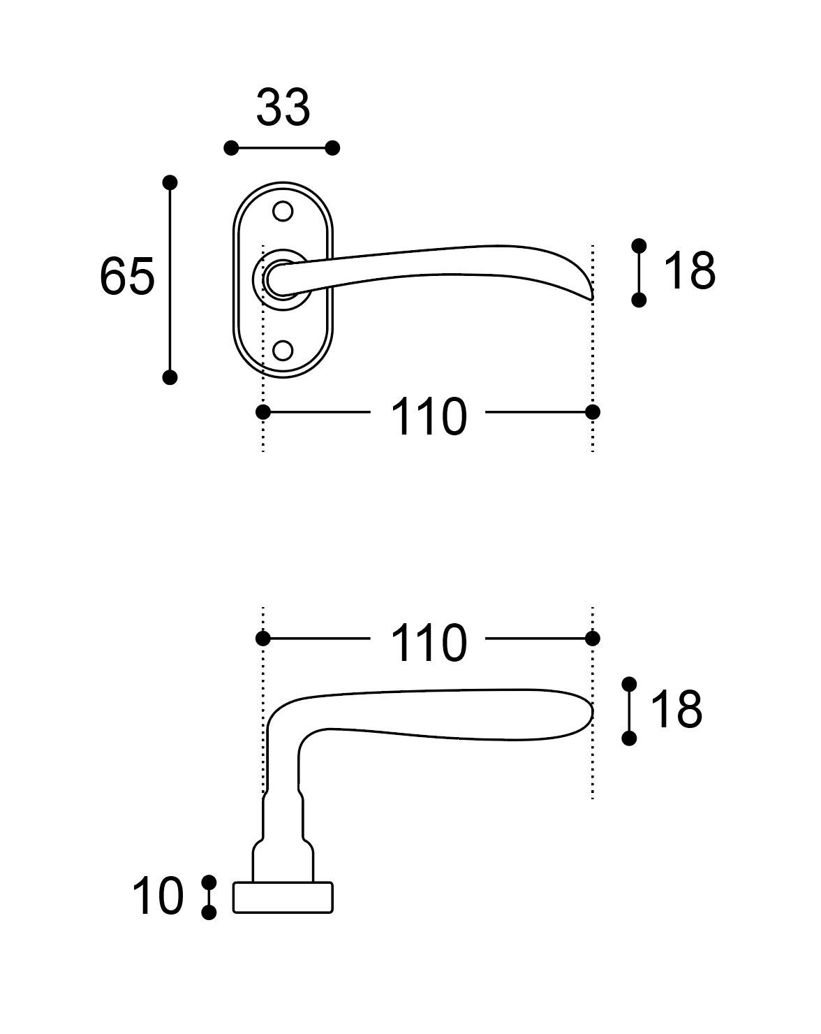 Латунная ручка на розетке GIARA ART DESIGN-BRONZE Clora ARCH-00051596 - Вид №4