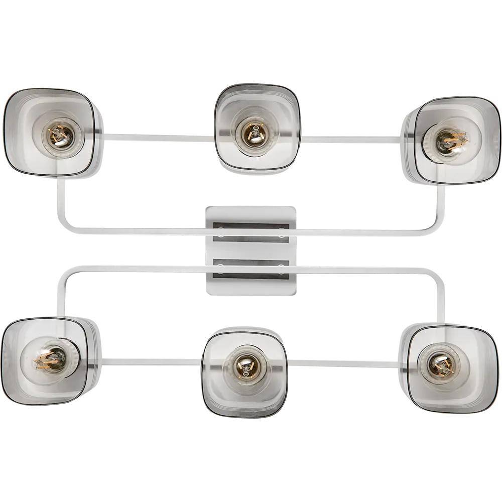 Люстра De City Тетро - современное потолочное освещение с матовыми стеклянными плафонами 84773460 STLM-0054990 - Вид №2