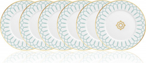 10672276 Furstenberg Набор тарелок десертных Furstenberg  Эсте 16см (Карло Даль Бьянко), 6шт, фарфор Фарфор