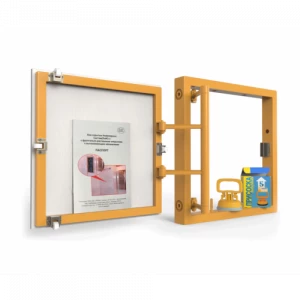 Ревизионный люк под плитку, распашной на присоске 300Х300