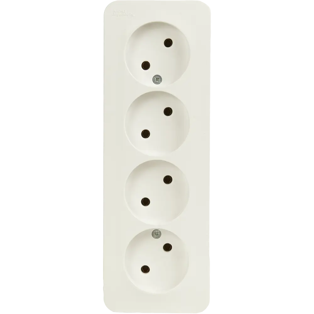 Розетка четверная накладная Schneider Electric Blanca без заземления цвет белый 86720961 STLM-2160895 SYSTEME ELECTRIC