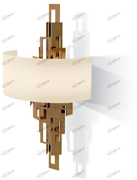 Carpanese Home Настенный светильник из металла непрямого света Contemporary 7494