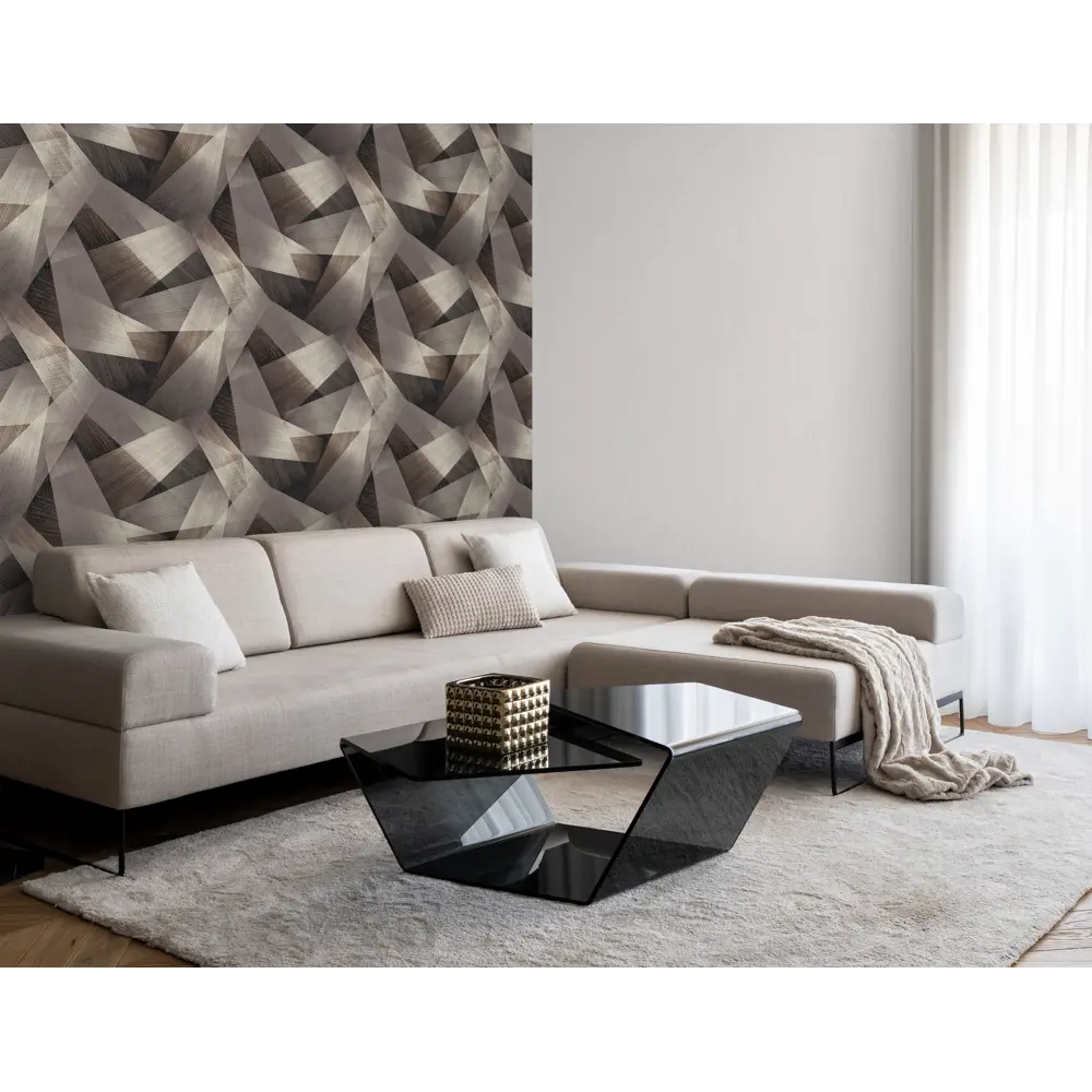 Victoria Stenova Ultra - флизелиновые обои коричневые с тиснением 89346028 STLM-0828986 - Вид №4