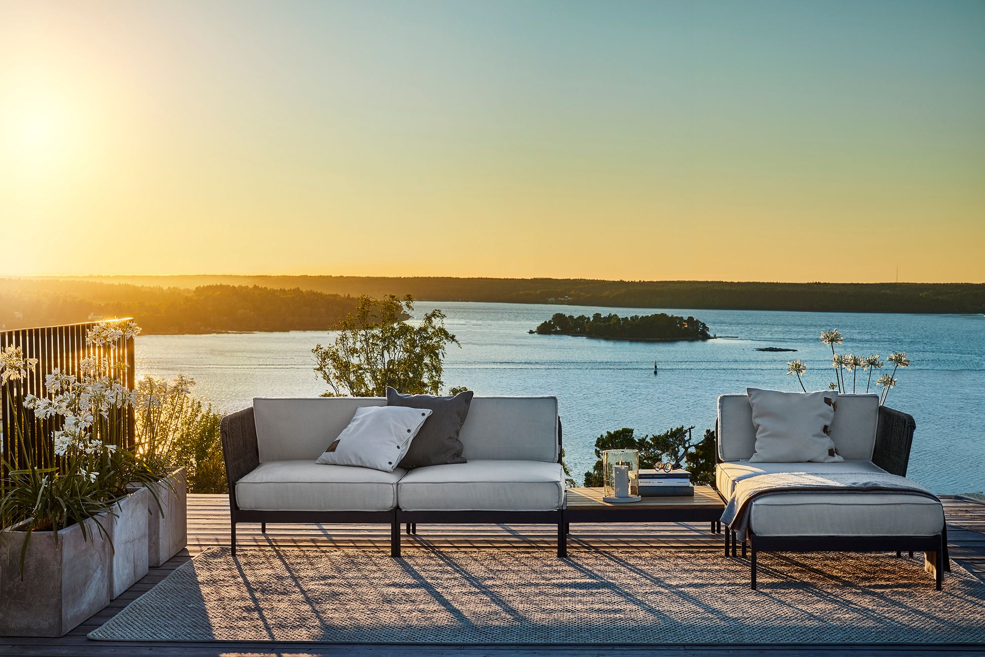 Sunbrella®мягкая Садовая спальная кровать Skargaarden Lidö ARCH-00028301 - Вид №7