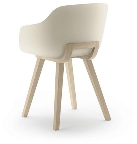 ALKI Экологический пластиковый стул с подлокотниками Kuskoa bi sun-id-1373710 - Вид №2