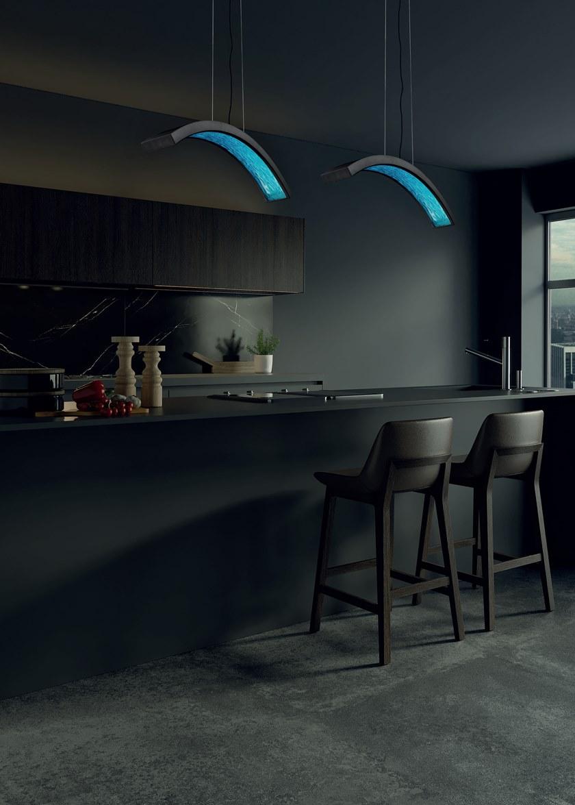 Euroluce Lampadari Светодиодная подвесная лампа из стекла и металла sun-id-1444700 - Вид №1