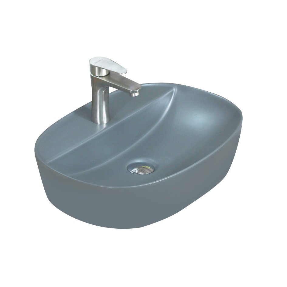 Накладная раковина melana mln-320356mg матовая серая 320356MG-805 - Вид №1
