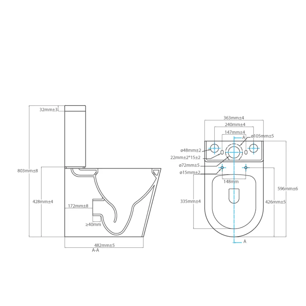 Унитаз-компакт Sensea Neo с двойным сливом и безободковой конструкцией 83637062 STLM-0043106 - Вид №23
