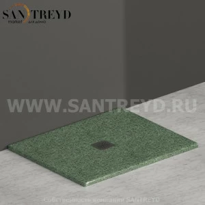 DT100GV Душевой поддон 100x80 керамический Globo