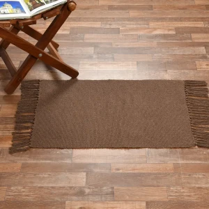 Коврик декоративный хлопок Solid Mat JBT-001-11 50x80 см цвет коричневый 89374302 STLM-2096506