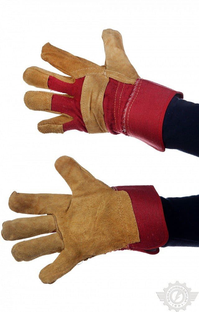 4956838 Перчатки комбинированные со спилком  Средства защиты рук  размер Спецодежда 