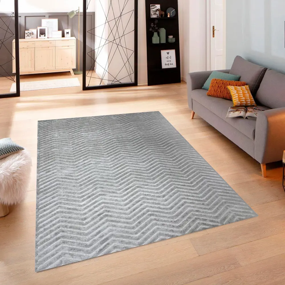 CTIM Ковер «Луна» 240x340 см серый - элегантный акцент для современного интерьера 89360178 STLM-1066554 - Вид №6