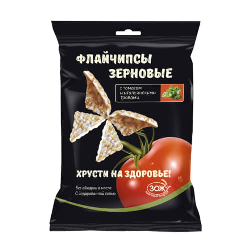 Флайчипсы зерновые с томатом и итальянскими травами 40 г Santreyd 13130