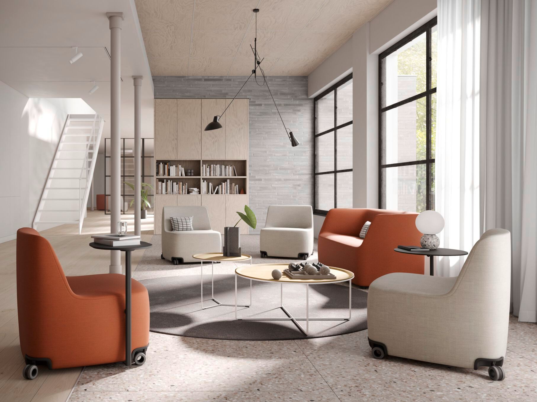 Кресло с колесами с подлокотниками Brunner колодки ARCH-00104309 - Вид №2