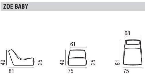 Verzelloni Садовое кресло из ткани Zoe sun-id-1479756 - Вид №6