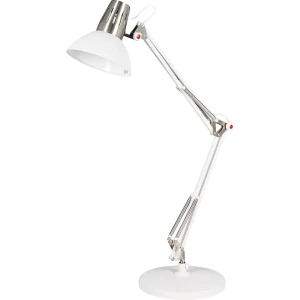 Рабочая лампа настольная Camelion Berlin, цвет белый/хром