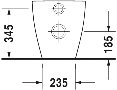 2169092000 Приставной унитаз напольный Белый Duravit ME BY STARCK Германия - Вид №3