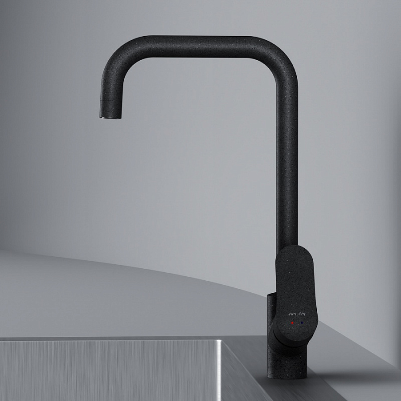 F8006022 смеситель для кухни G-образный излив черный шт. AM.PM Like - Вид №4