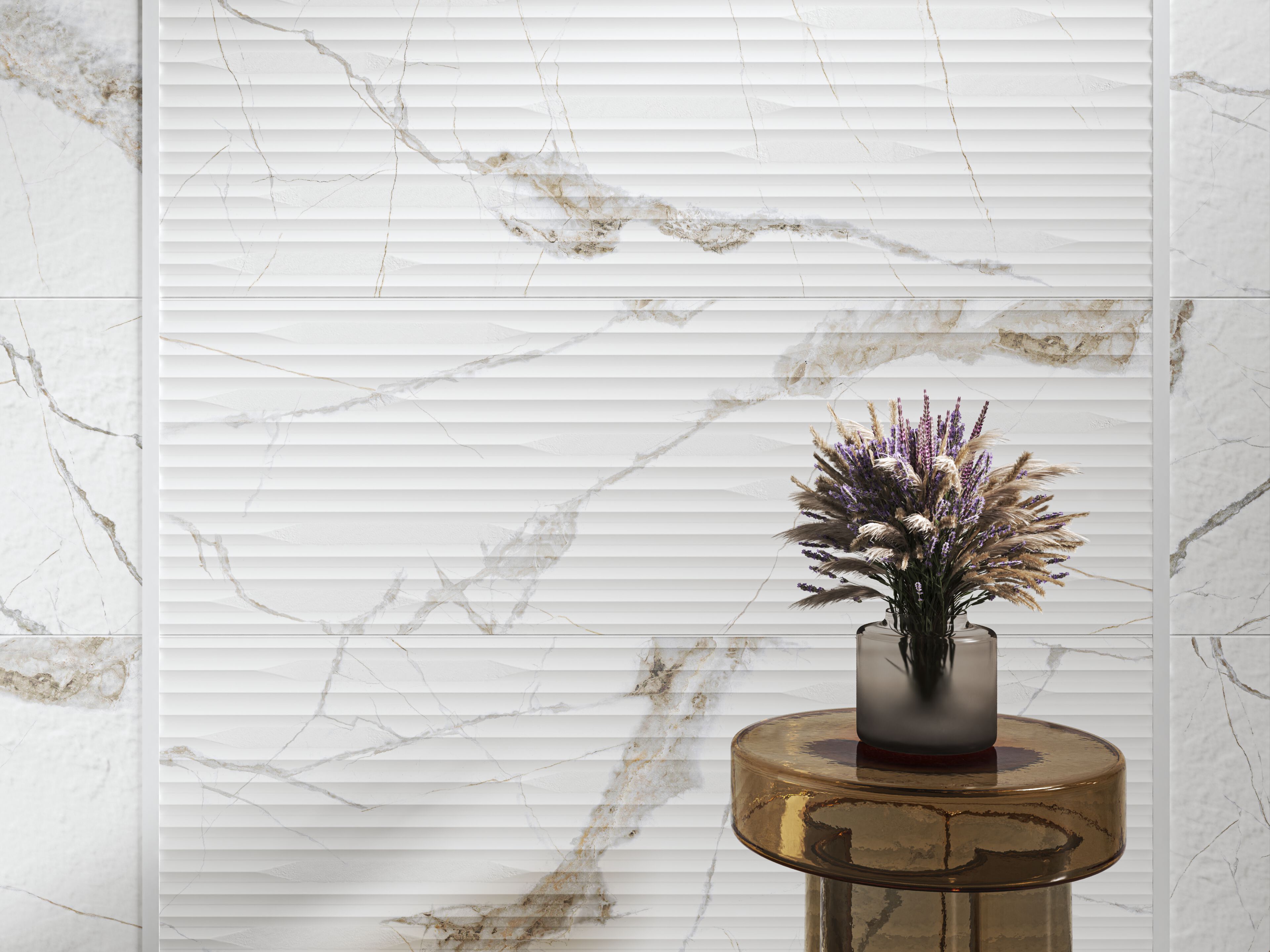 Керамогранит с мраморным эффектом Kaleseramik ванная комната ARCH-00041582