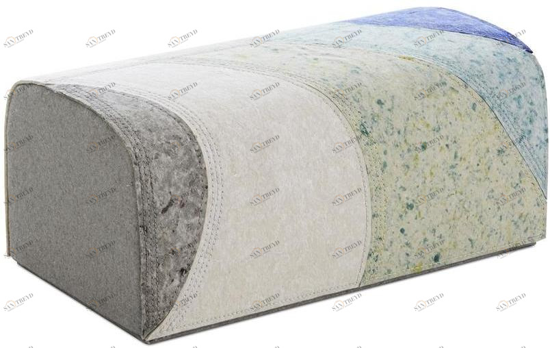 GAN Прямоугольный пуф с обивкой Nuances sun-id-1363639