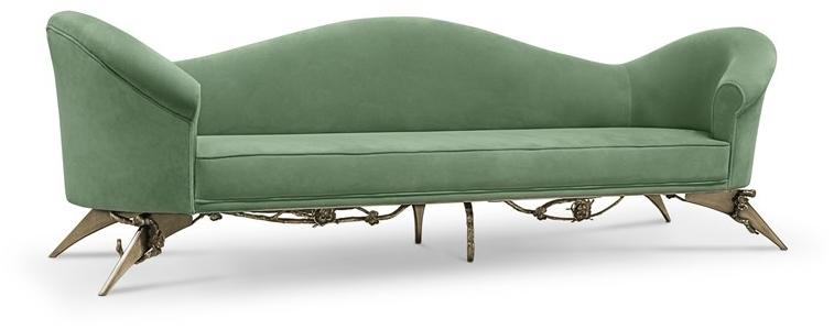 KOKET 3-х местный бархатный диван Colette sun-id-1435476 - Вид №1