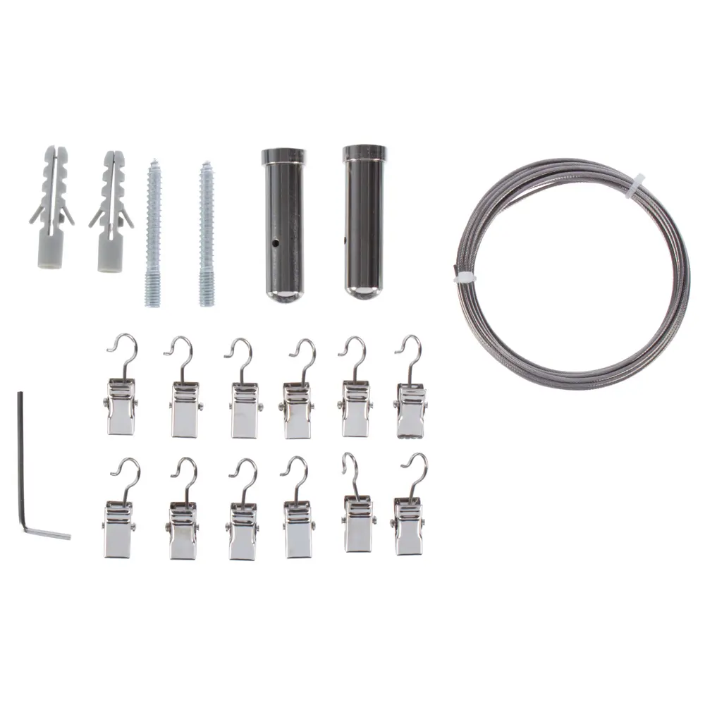 Струнный карниз однорядный 300 см металл цвет серебристый Santreyd STLM-2196820