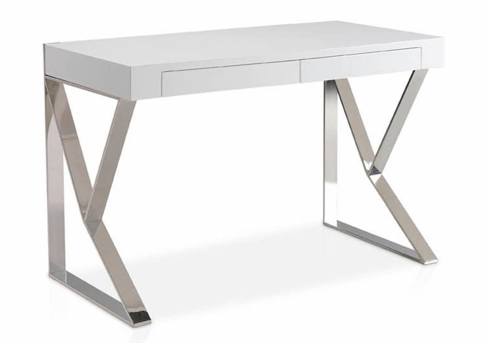 Письменный стол белый на металлических ножках Confort от Angel Cerda ANGEL CERDA  345209 Белый  - Вид №2