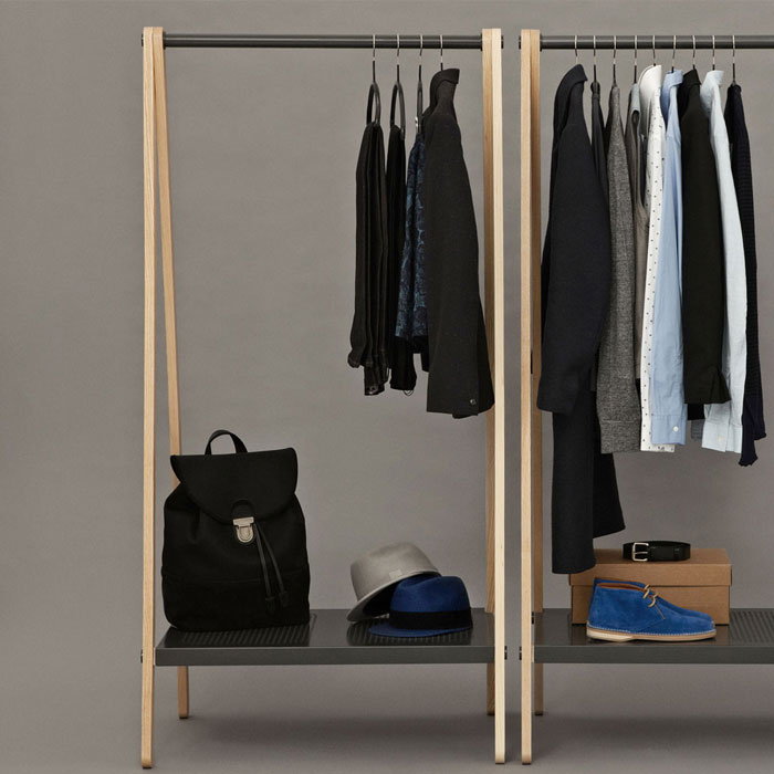 Вешалка для одежды Toj маленькая 160х74х59.5 см, серая Normann Copenhagen 600015 - Вид №1