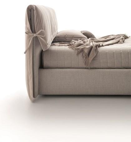 Ditre Italia Кровать для хранения, обитая тканью, с обитым изголовьем sun-id-1454461 - Вид №1