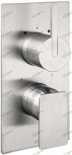 Fir Italia Смеситель для душа из нержавеющей стали с переключателем и тарелкой Playsteel 58 5850178