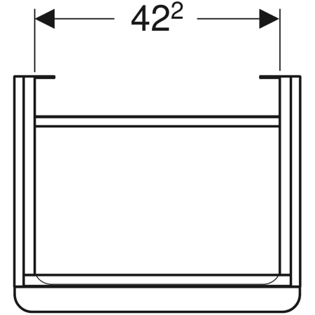 500.363.JK.1 Шкафчик для раковины Geberit Smyle Square, с одной дверцей Geberit  - Вид №16