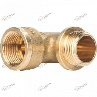 Угольник ВН с упором 3/4" латунь STOUT SFT0015000034