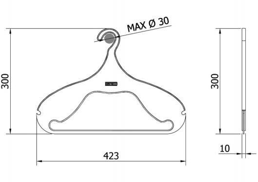 Servetto Пластиковая вешалка sun-id-1494894 - Вид №4