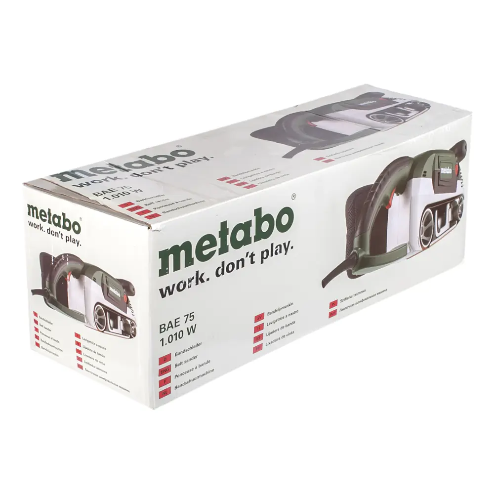 Ленточная шлифовальная машина Metabo BAE 75, 1010 Вт 18119384 STLM-2030683  - Вид №4