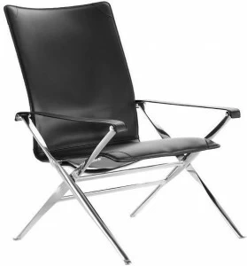 B&B Italia Раскладывающееся кожаное кресло с подлокотниками Beverly