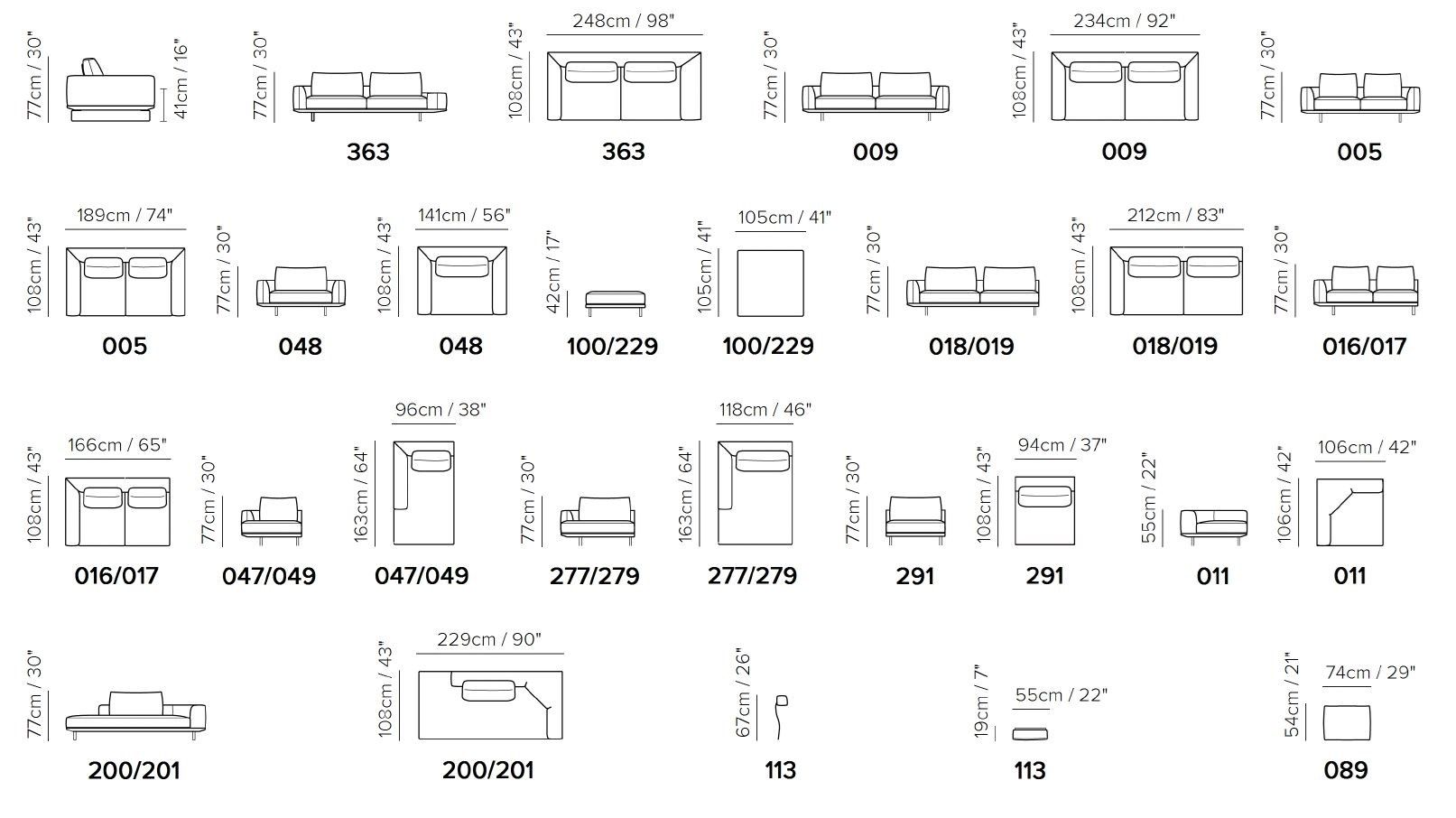 Угловой диван из ткани Natuzzi Italia время ARCH-00027189 - Вид №8