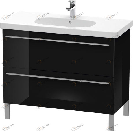 XL651704040 X-Large Тумбочка напольная Черный глянцевый лак Duravit