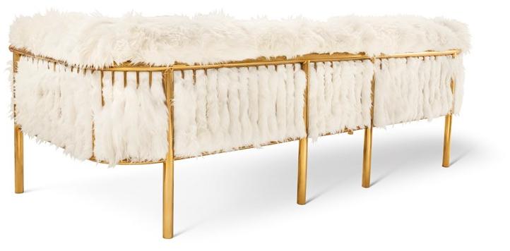 Scarlet Splendour 3-х местный диван из овчины Snow white sun-id-1373520 - Вид №3