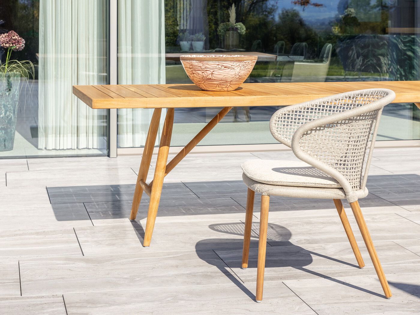 Прямоугольный садовый стол из тикового дерева FISCHER MÖBEL Beluga ARCH-00017690 - Вид №2