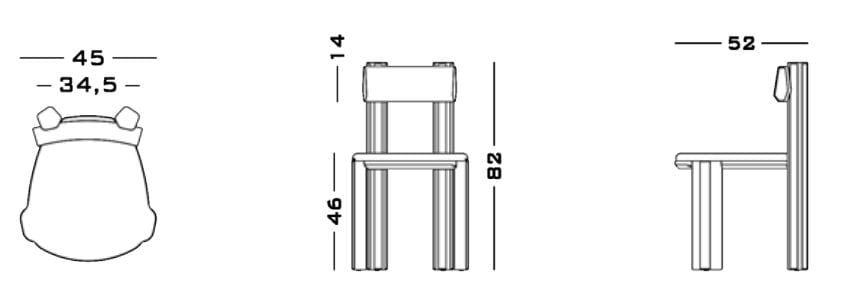 Деревянный стул с мягким сиденьем Secolo TAOTO ARCH-00116164 - Вид №8
