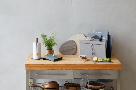 983637 Hippo anthracite-grey держатель для бумажных полотенец 30х13см;LIND DNA  - Вид №1