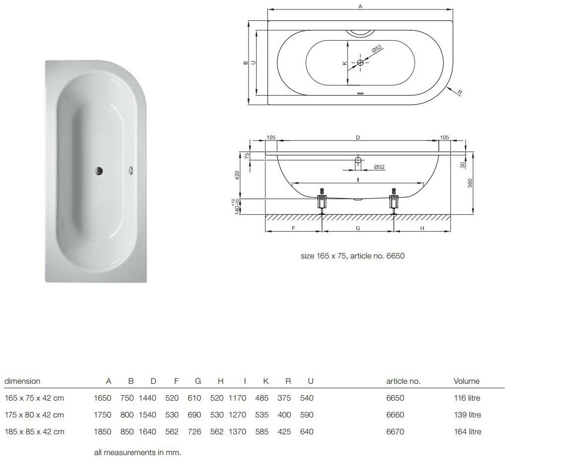 Bette Встроенная ванна sun-id-1375072 - Вид №2