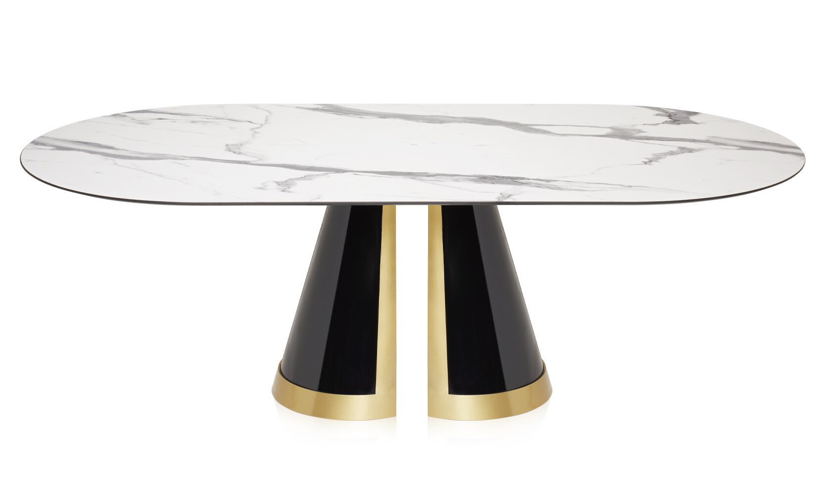 Овальный стол со стальным основанием Vela Arredamenti TIFFANY ARCH-00140627